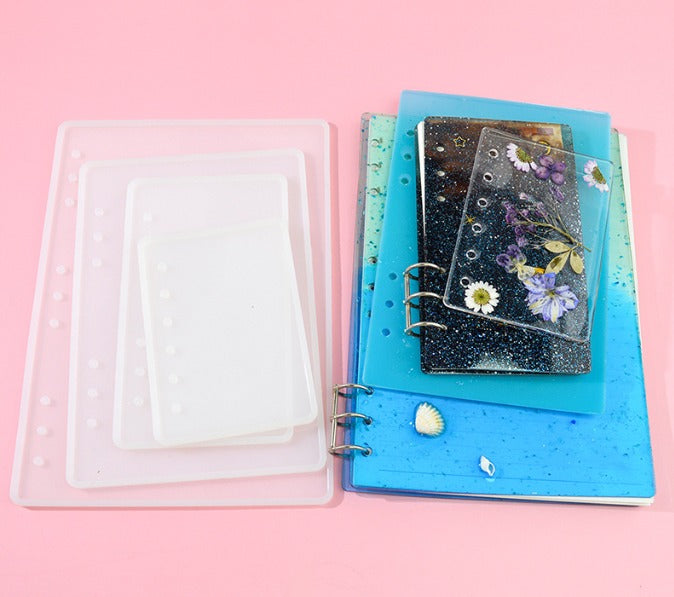 SNOOGG Note Book Cover Moulds for A5,A6, and A4 Multipurpose Transparent Rectangle Resin Casting for Epoxy UV ResinWax Concrete and Making Note Book Art Craft Projects.