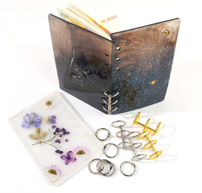 Creative Gift: DIY Notebook Cover Resin Mold With Crystal UV Epoxy
