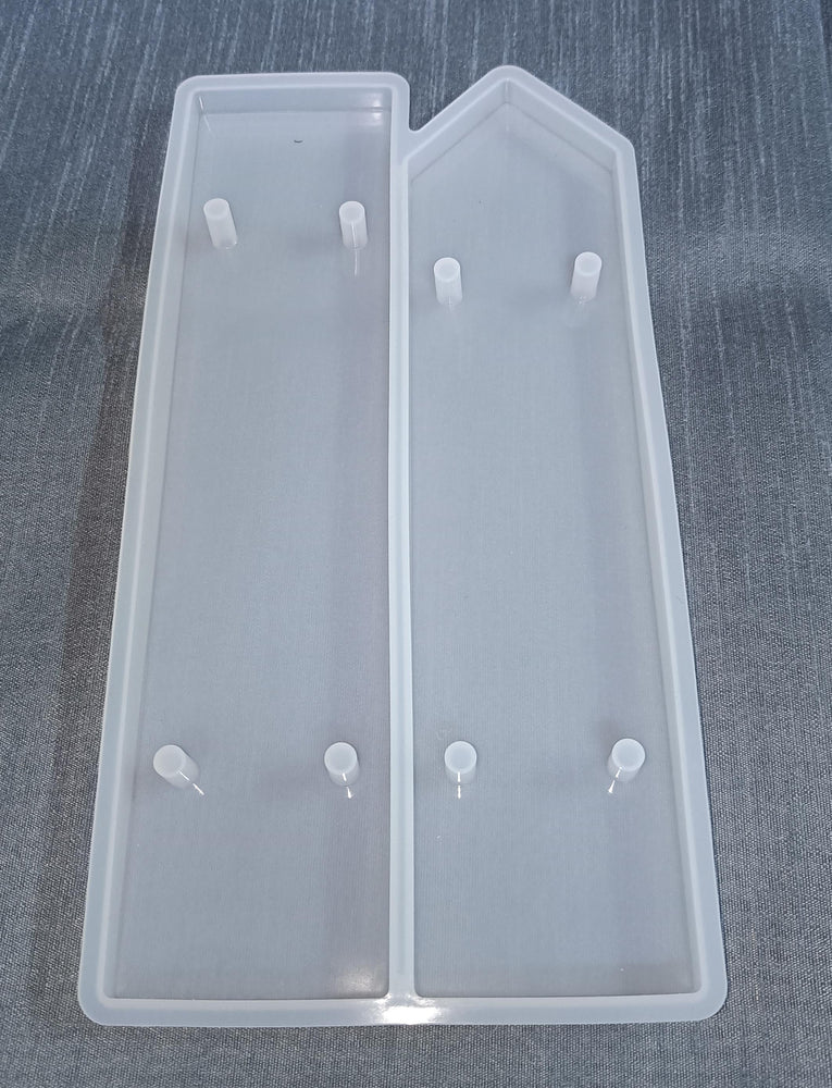 High Qualitey imported 8 inch wide Silicone RESin Casting Name Plate Mould Tw Cavity