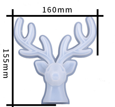 DIY Snoogg epoxy RESin Casting Decoration mould deer silicone mold with Wooden Casting Support pieces as SET
