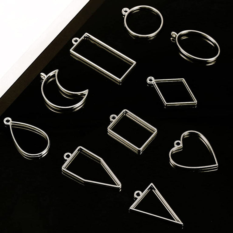 11 shapes packet Metal plated charms for resin Art and UV Resin Art. No joints – one piece.