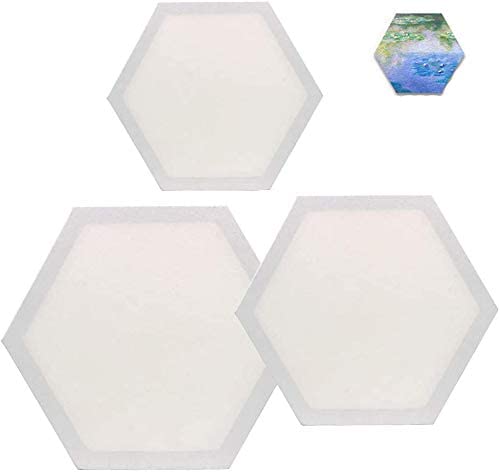 Snoogg Hexagonshape Canvas Panel for Acrylic , Oil Painting, Mix Media Etc. sizes 4,6,8,10,12, & 15 Inch.