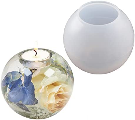 Silicone Tea Light Candle Holder . globe Round type. Size : 2 inch about.