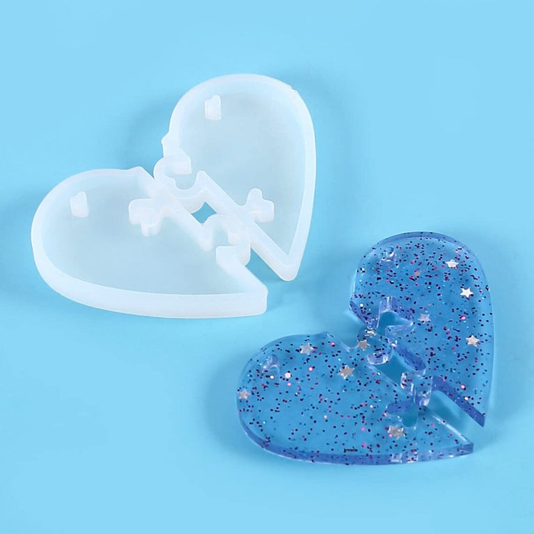 Silicone Mould Love Lock for Lovers Pendant DIY Epoxy Resin Mould Necklace Casting Mould Jewellery Making Tools (2)