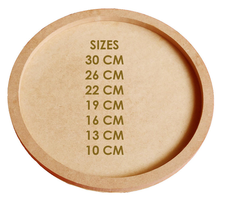 SNOOGG Artist depth wooden circle Cradled Panel for Painting, RESin Pouring DIY Drawing and Arts & Crafts  30CM - 12 inch