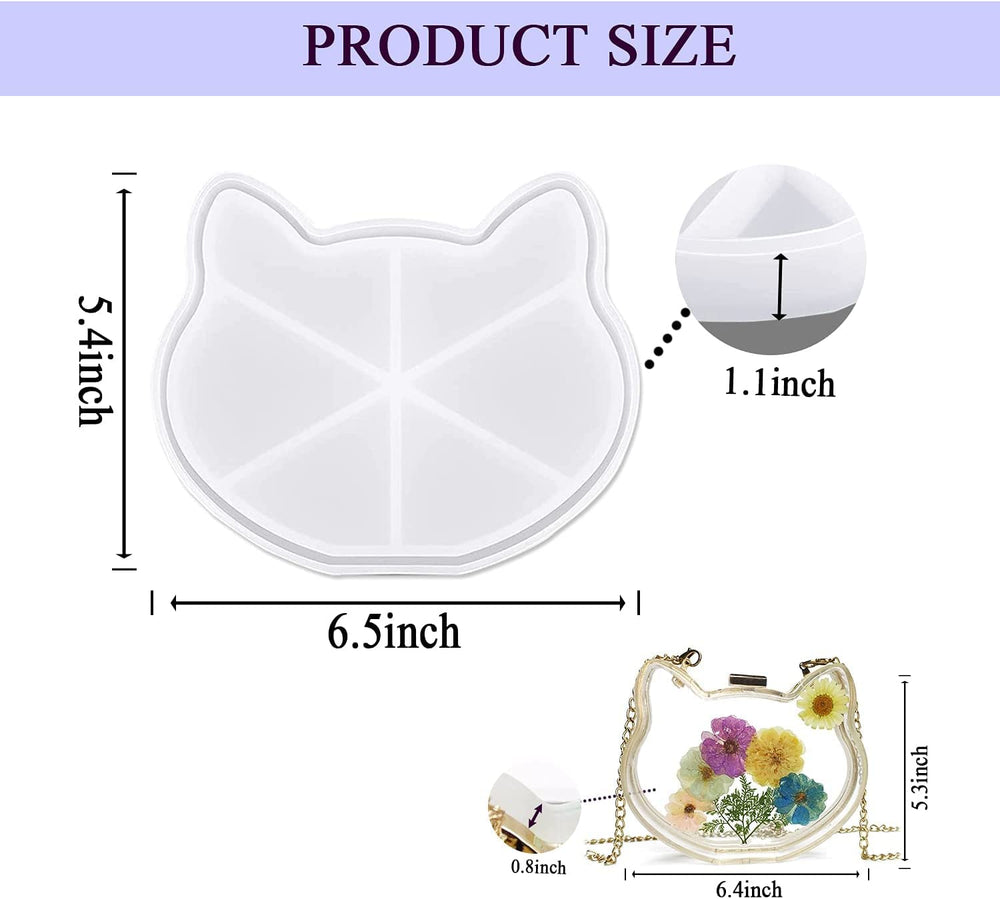 JULYING DIY Personalized Shaker Clutch Bag Silicone Mold Purse Epoxy Resin  Casting Molds for Girl Resin Clutch Purse Frame Mold - Walmart.com