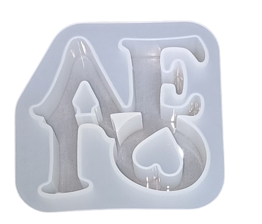 1 pc Pack Love Alphabet English letters . 20 mm depth. Silicone RESin moulds .