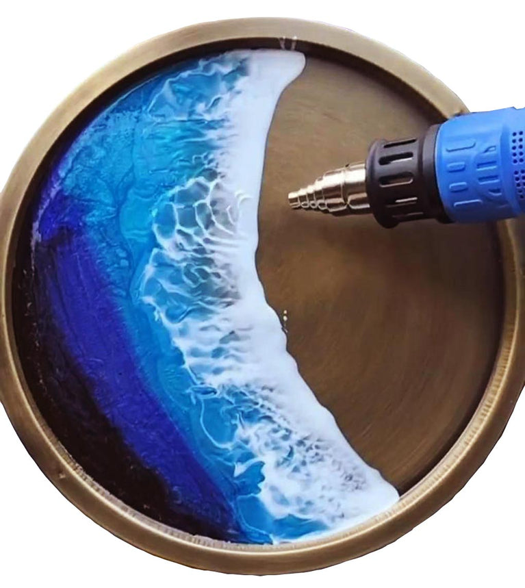 SNOOGG Artist depth wooden circle Cradled Panel for Painting, Resin Pouring DIY Drawing and Arts & Crafts  22 CM