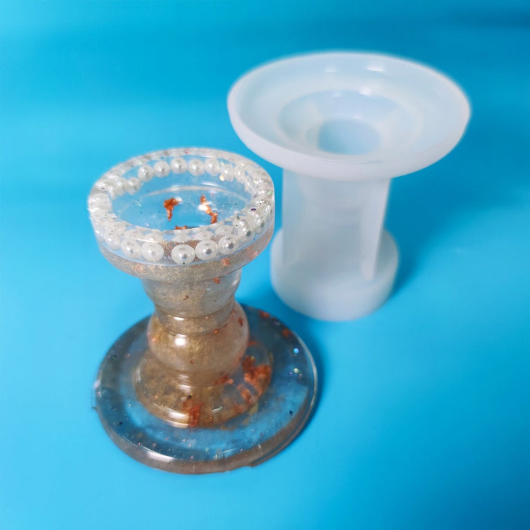 Wax Candle  Holder RESin mold tower type Round bottom.