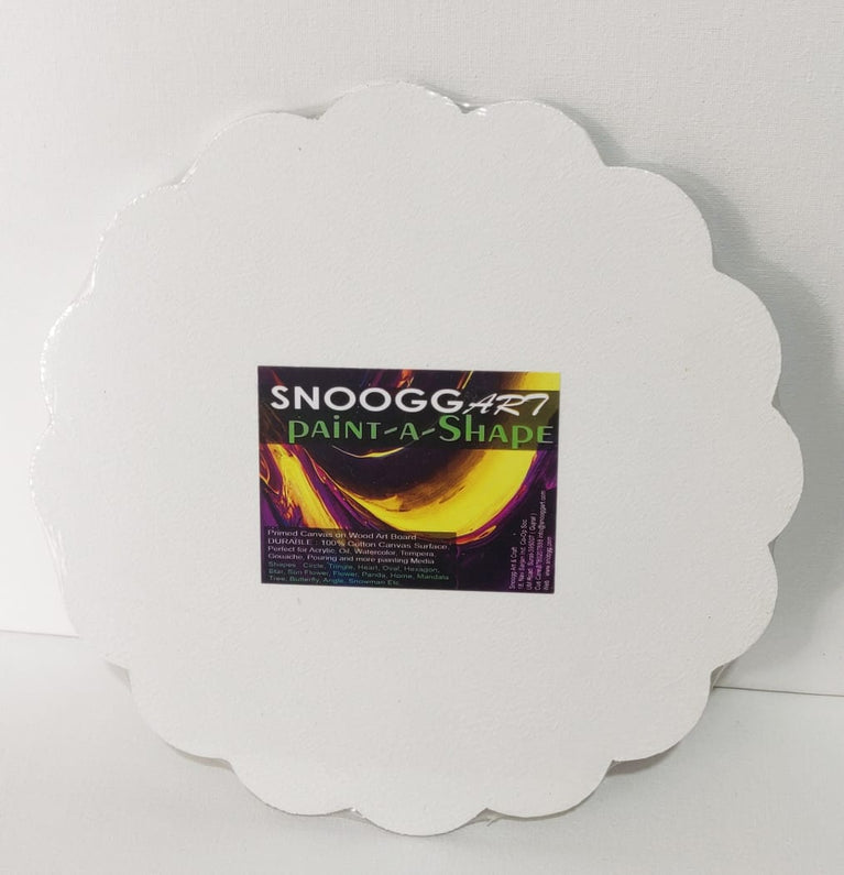 SnooggArt | Paint-a-Shape Canvas Board Panel SUN Shape