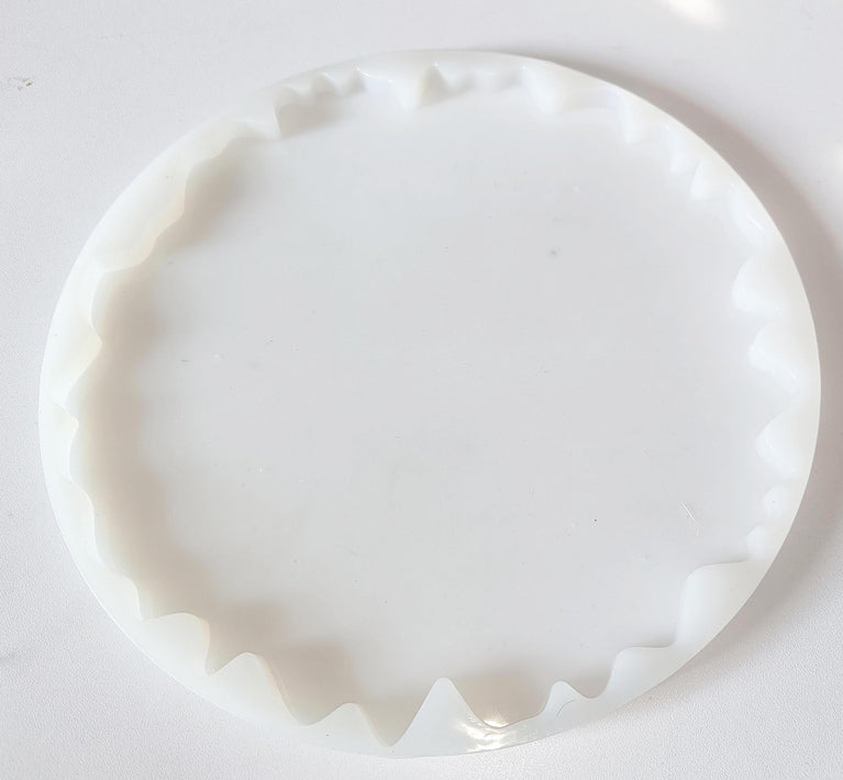 12 inches Silicone Resin Tray Mold Round Geode Agate Silicone Tray Mold for Making Faux Agate Tray, DIY, clock Etc