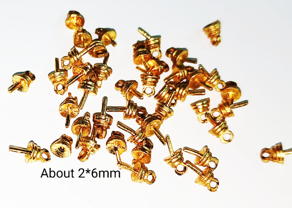 20 Gram Gold plated Metal Embellishment / Jewelry Making Decoration Size Approx 2.6 mm .