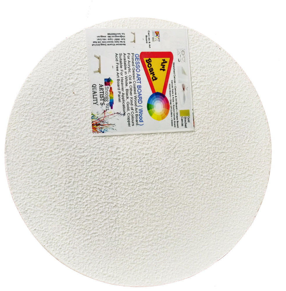 MDF 2 ,3, and 4 inch round PACK OF 10 -  3 mm Gessoo painted Art disc for multiuse in your DIY . it is ready to paint, pour or make a resin layer for your art presanction