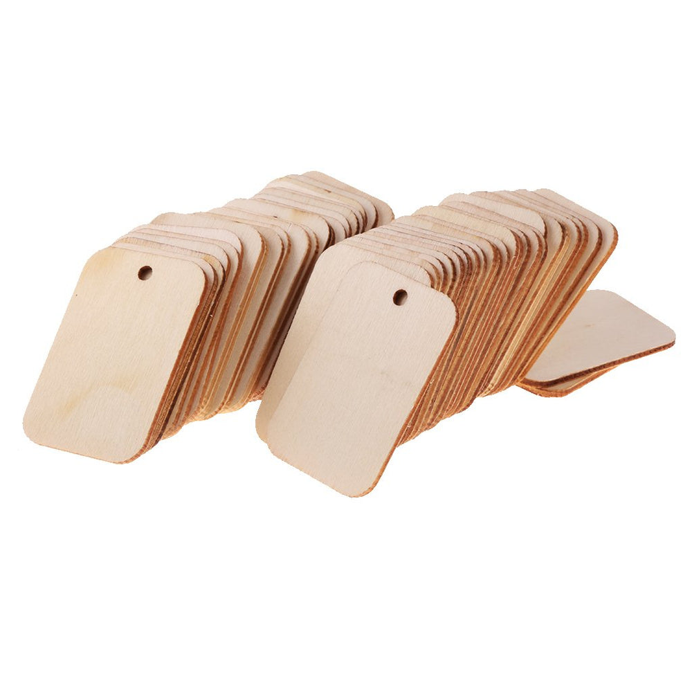 TAG MDF Size : 2x3 Inch. Snoogg Natural DIY MDF Wood Tags Each unit is 25 Piece Pack.