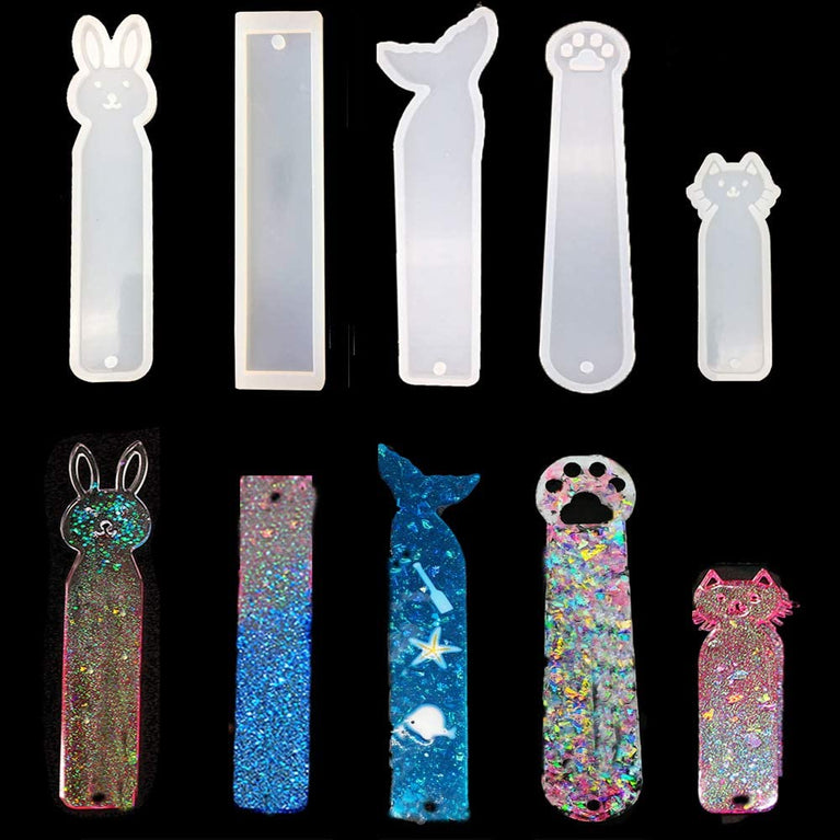 Snoogg Unique Style and different  Animal Pattern Bookmark Set. 5 Moulds = 1 Set.