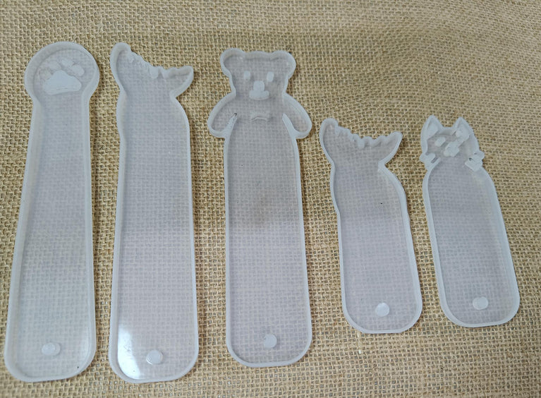 Snoogg Unique Style and different  Animal Pattern Bookmark Set. 5 Moulds = 1 Set.