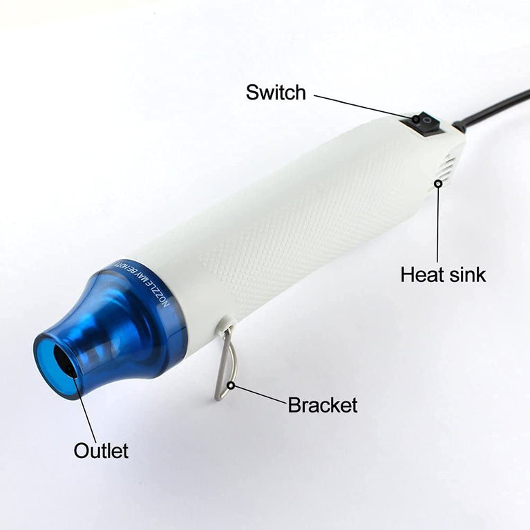 Snoogg Handheld Mini Heat Gun Tool for Embossing Resin Art Removing Bubbles 300 Watt